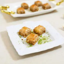 Turkish Baklava Squares with Walnuts